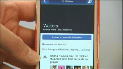 Grâce à 'Waiters', il est désormais possible de dénicher des serveurs sur les réseaux sociaux