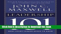Read Leadership 101: What Every Leader Needs to Know  Ebook Free