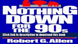 Download Nothing Down for the 90s  PDF Free