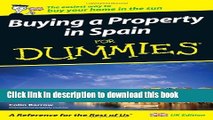 Download Buying a Property in Spain For Dummies  PDF Online