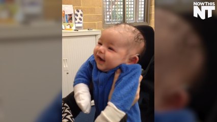Baby Who Lost His Hearing Can Finally Hear His Mother's Voice