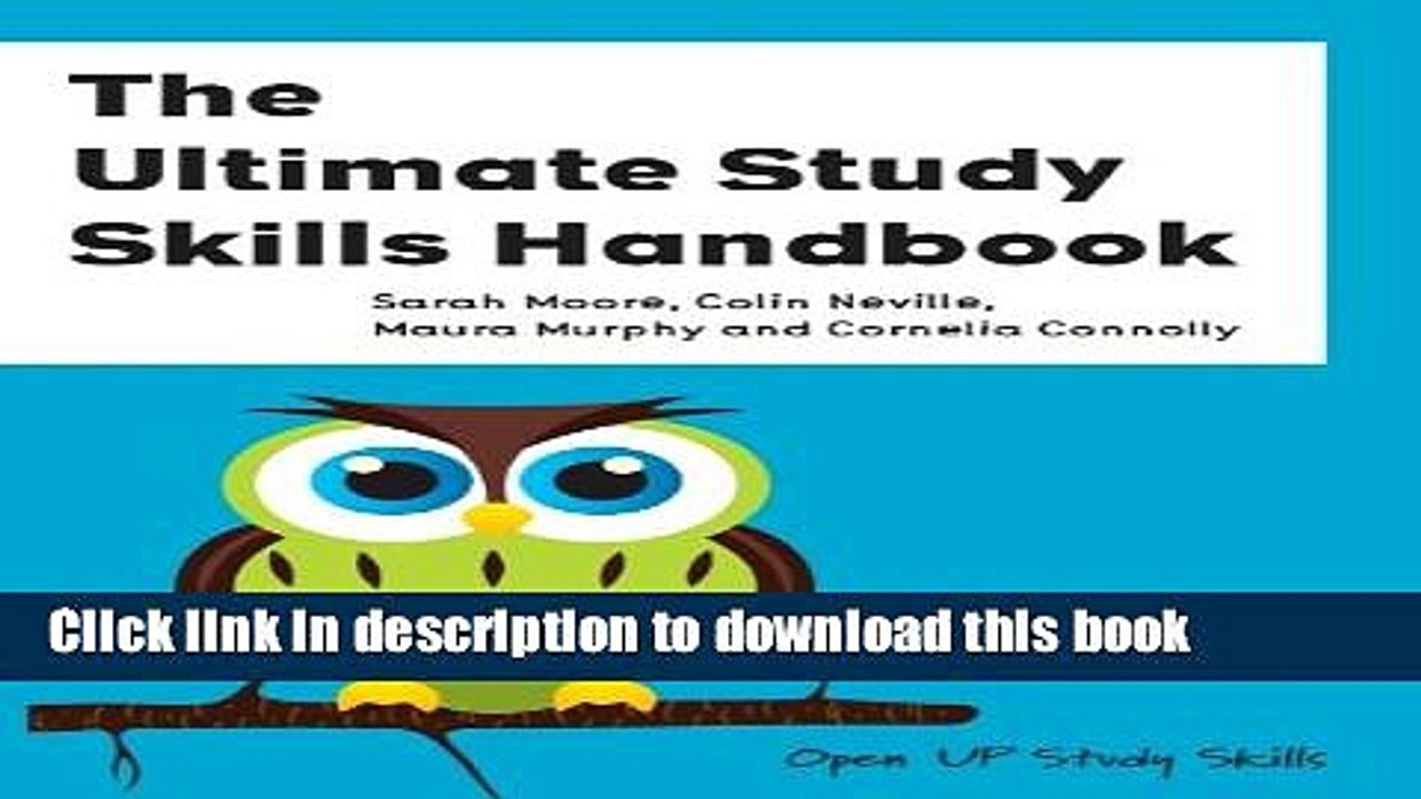 Read The Ultimate Study Skills Handbook Ebook Free