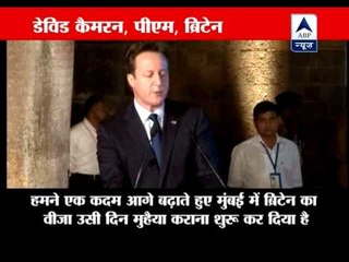Cameron announces same-day visa for Indian businessmen