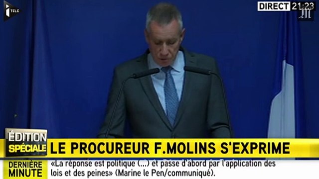 François Molins : « Les deux terroristes sont sortis « au cri de Allah Akbar » »