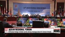 ASEAN Regional Forum wraps up with tensions remaining