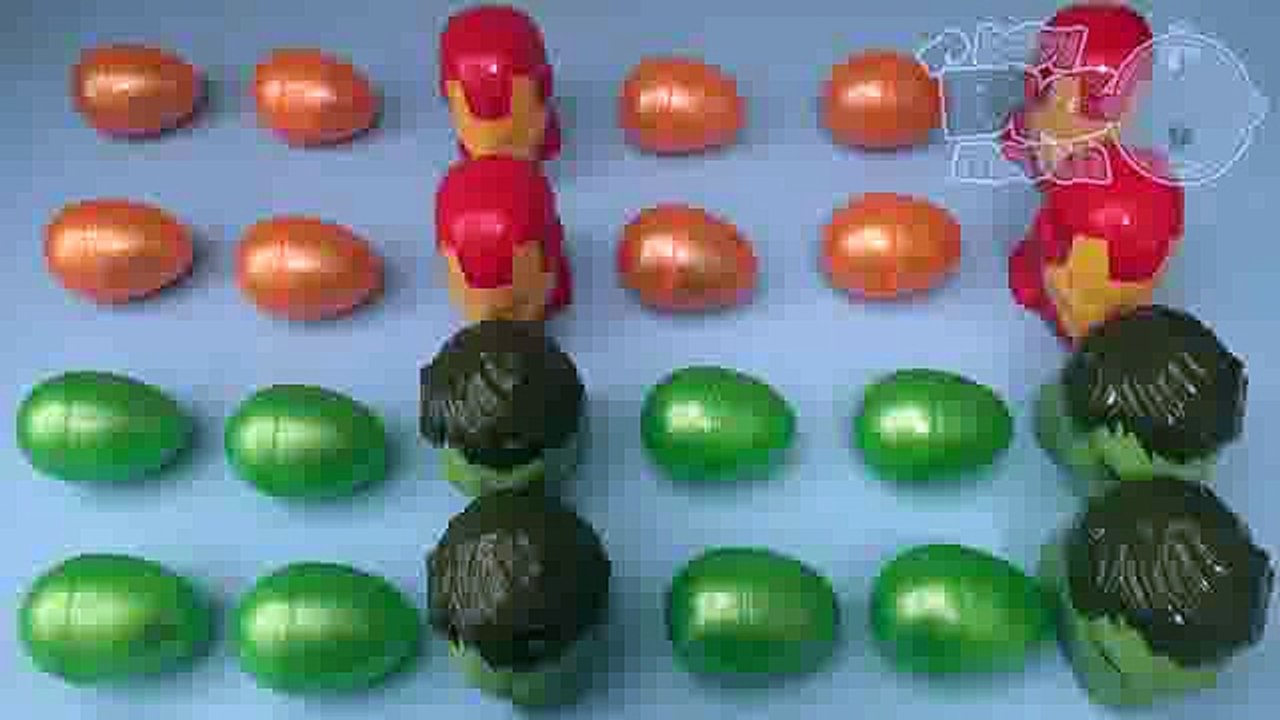 Learn Patterns with Surprise Eggs! Opening Surprise Eggs filled with Toys! With Marvel Avengers!(ipad)