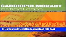 Download Cardiopulmonary Critical Care [Read] Full Ebook