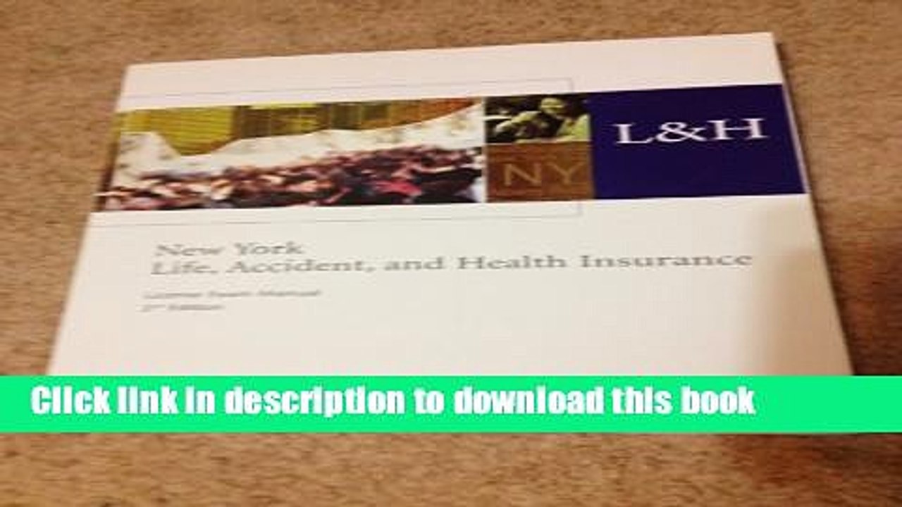 [Read PDF] New York Life, Accident, and Health Insurance (License Exam Manual 2nd Edition)  Read