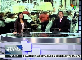 Campesinos guatemaltecos marchan contra diputados corruptos
