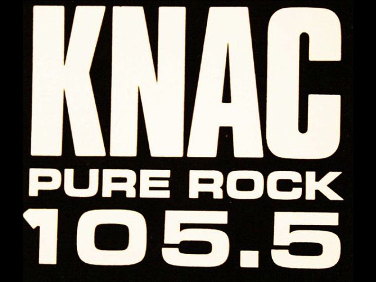 2x Per Purchase Pure Rock 105.5 KNAC Bumpersticker Metallica Van Halen NEW