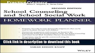 Read Book School Counseling and School Social Work Homework Planner ebook textbooks