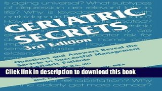 [Download] Geriatric Secrets, 3e [Download] Online