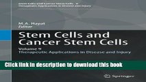 [Download] Stem Cells and Cancer Stem Cells, Volume 9: Therapeutic Applications in Disease and