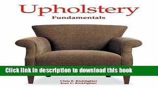[PDF] Upholstery Fundamentals [Download] Full Ebook