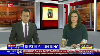 Ratusan Warga Serang Mapolres Muro Sijunjung