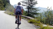 Mathias Le Turnier dans la montée du col de l'Iseran