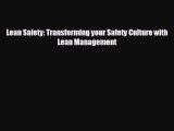 Free [PDF] Downlaod Lean Safety: Transforming your Safety Culture with Lean Management  BOOK