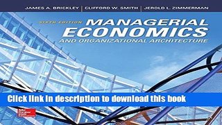 [Read PDF] Managerial Economics   Organizational Architecture Download Online