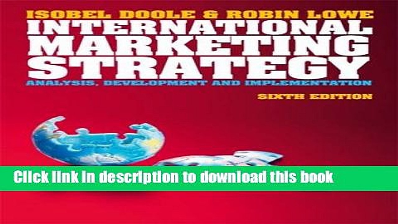 [Read PDF] International Marketing Strategy (with CourseMate   eBook Access Card) Free Books