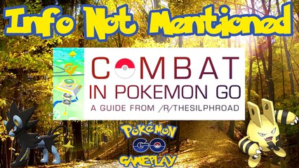 Pokemon Go Info Not Mentioned from the SilphRoad Report