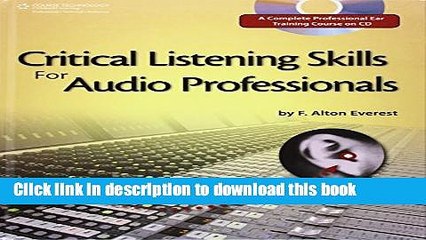PDF Critical Listening Skills for Audio Professionals Free Books
