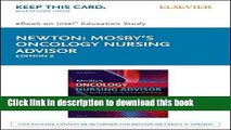 Read Mosby s Oncology Nursing Advisor - Elsevier eBook on Intel Education Study (Retail Access