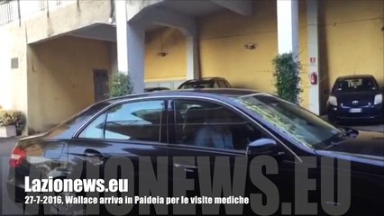 27-7-2016, Wallace arriva in Paideia per le visite mediche