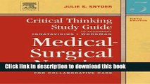 [PDF]  Critical Thinking Study Guide for Medical-Surgical Nursing: Critical Thinking for