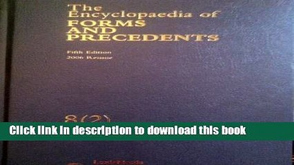 [PDF]  Encyclopedia of Forms and Precedents: v. 8: Compulsory Acquisition  [Download] Full Ebook