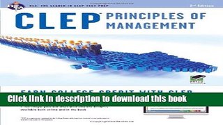 Read Books CLEPÂ® Principles of Management Book + Online E-Book Free