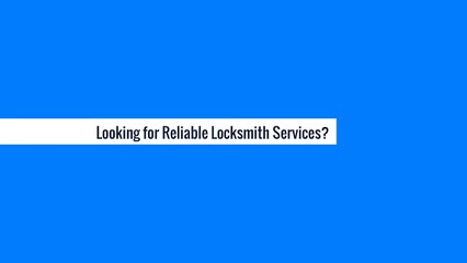 Lock Repair Services Lowell, NC