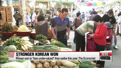 Big Mac Index shows Korean won is "less under-valued" from earlier this year