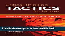 Read Critical Thinking TACTICS for Nurses Ebook Online