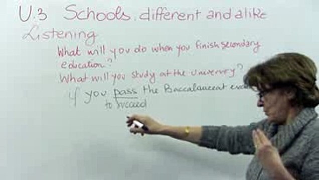 Listening Comprehension Schools Different and like listening 1