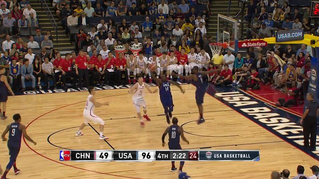 DeMar DeRozan Almost Pulled Off A 360 Poster Dunk vs China July 26, 2016 USA Basketball Showcase