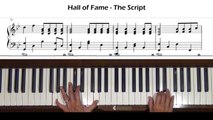 Hall of Fame -- The Script ft. will.i.am Piano Tutorial