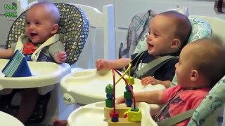 Funny Triplet Babies Laughing Compilation 2016
