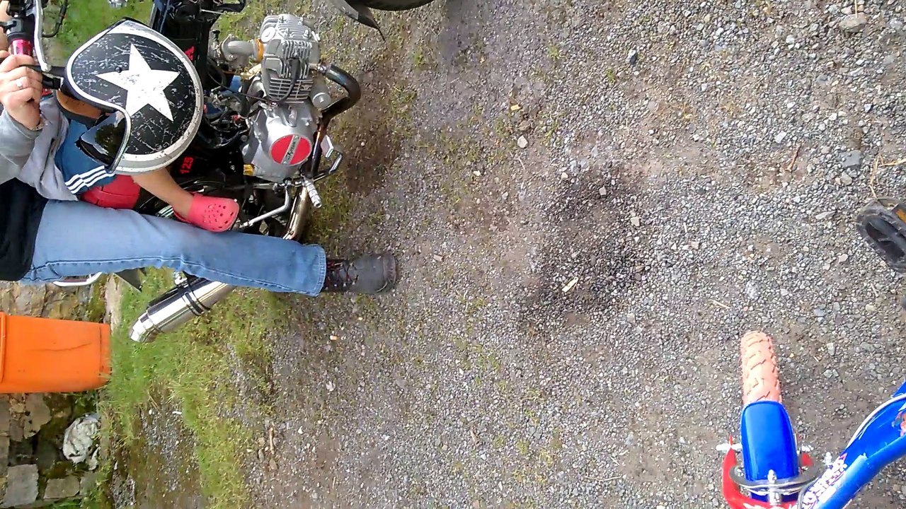SAMI SUR LA MOTO DE PASCAL 23 JUILLET 2016 VIDEO CARAVANE