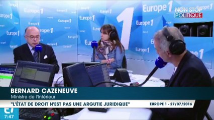 Attaque dans une église de Normandie : Bernard Cazeneuve répond à Nicolas Sarkozy sur les "arguties juridiques"