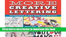 Download More Creative Lettering: Techniques   Tips from Top Artists  PDF Free