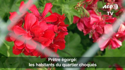 Prêtre égorgé: les habitants du quartier choqués