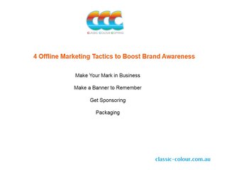 4 Offline Marketing Tactics to Boost Brand Awareness