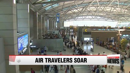 Air travelers near record 50 million in H1, growth expected to continue