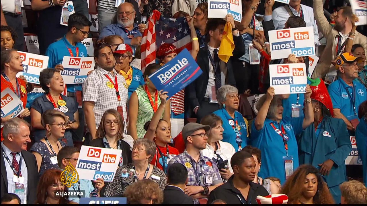 US election: Hillary Clinton becomes Democratic Party's presidential nominee
