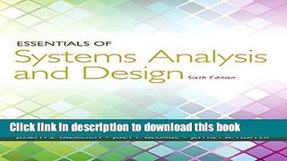 [Read PDF] Essentials of Systems Analysis and Design (6th Edition)  Read Online