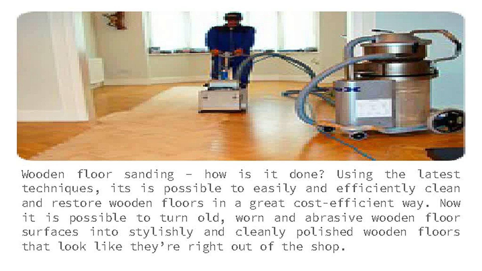 How Is It Floor Sanding Done Video Dailymotion
