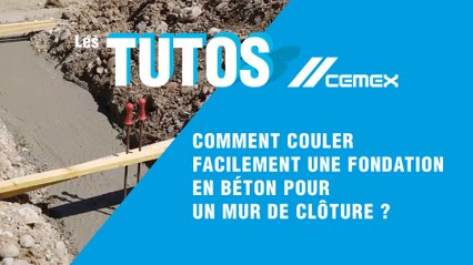 Tuto / DIY : Comment couler facilement une fondation en béton pour un mur de clôture ?