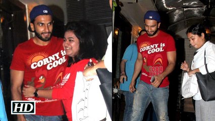 CORNY COOL Ranveer Singh spotted at Smoke house