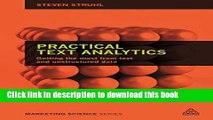 Read Practical Text Analytics: Interpreting Text and Unstructured Data for Business Intelligence