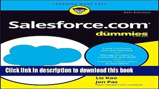 Download Salesforce.com For Dummies  PDF Free
